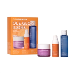 Ole Henriksen Glow Icons Skincare Set m. Peptide Moisturizer, Vitamin C Serum og Dark Spot Toner